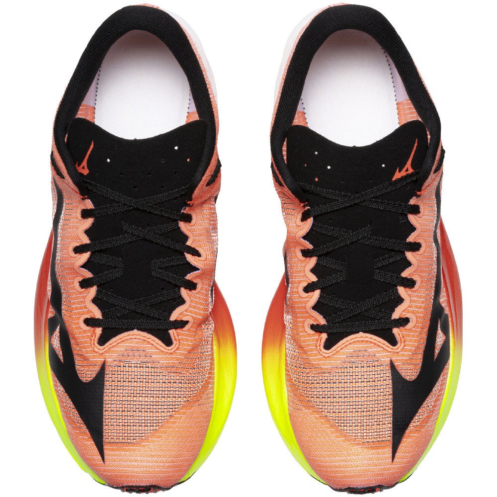 ミズノ（MIZUNO）（メンズ、レディース）ランニングシューズ トレーニングシューズ 部活 ハイパーワープ ピュア オレンジ ブラック J1GC267081 お一人様一点まで
