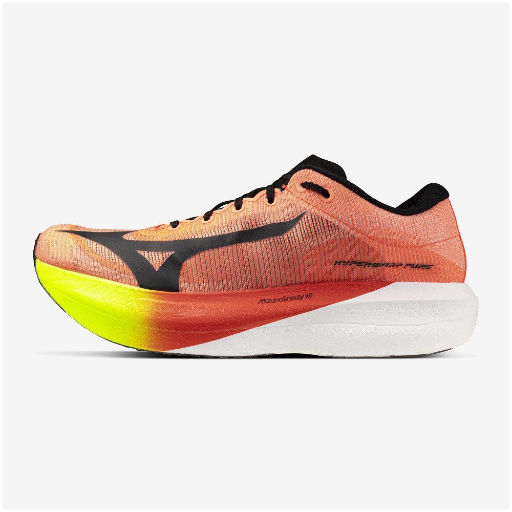 ミズノ（MIZUNO）（メンズ、レディース）ランニングシューズ トレーニングシューズ 部活 ハイパーワープ ピュア オレンジ ブラック J1GC267081 お一人様一点まで