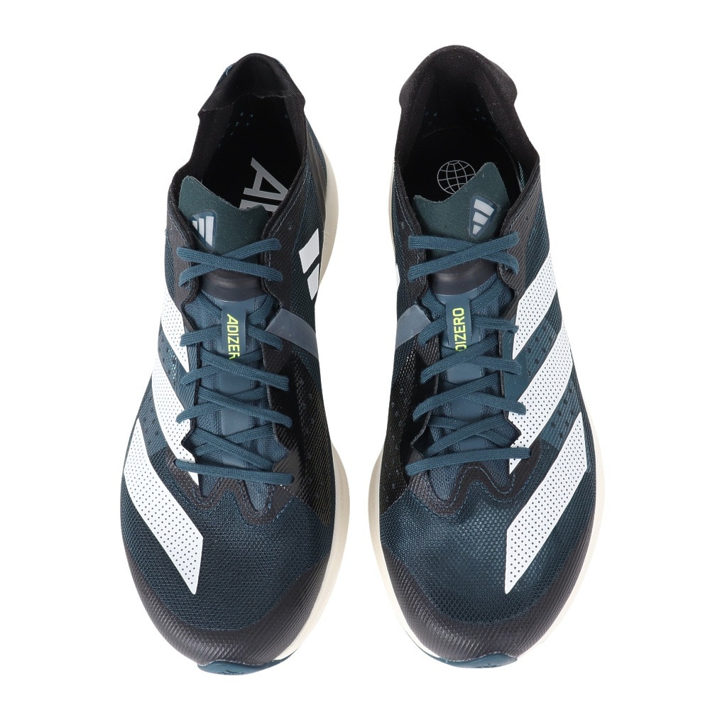 アディダス（adidas）（メンズ、レディース）ランニングシューズ アディゼロ タクミ セン 9 ブラック ID6937 スニーカー レース トレーニング 軽量 陸上 部活