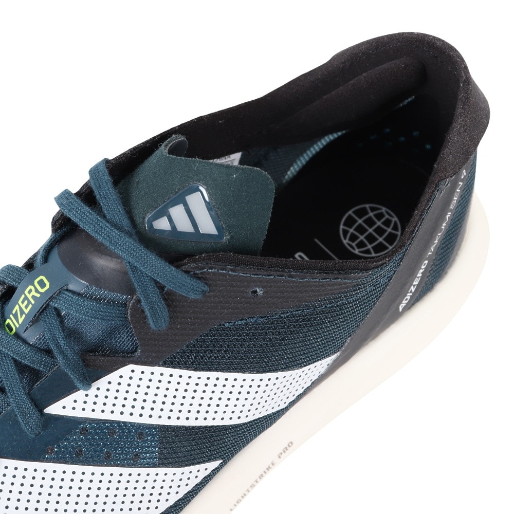 アディダス（adidas）（メンズ、レディース）ランニングシューズ アディゼロ タクミ セン 9 ブラック ID6937 スニーカー レース トレーニング 軽量 陸上 部活