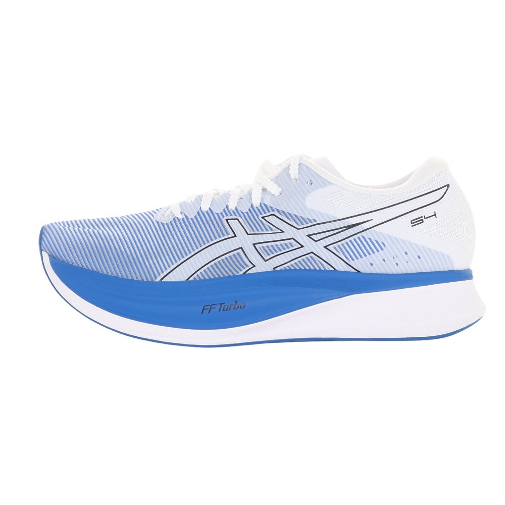 アシックス（ASICS）（メンズ）ランニングシューズ S4 ブルー ホワイト 1013A129.400 スニーカー レース マラソン トレーニング 部活 反発性 安定性 厚底