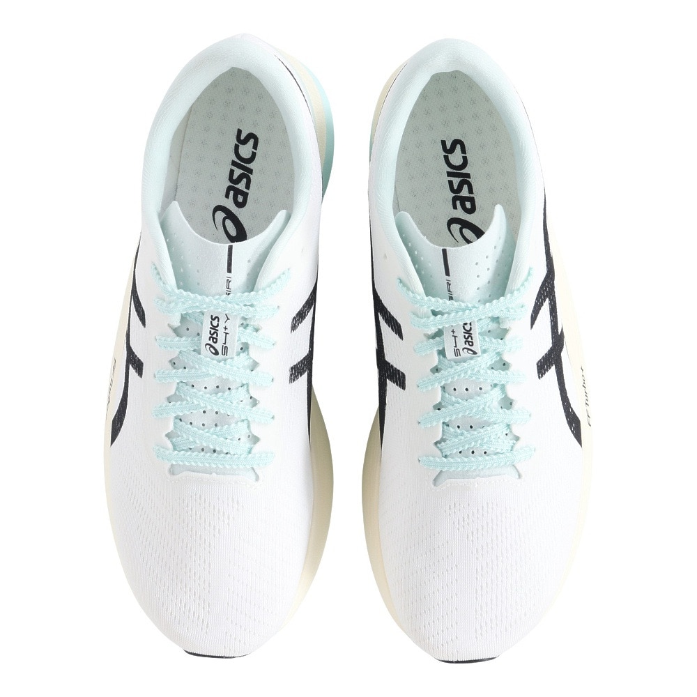 アシックス（ASICS）（メンズ、レディース）ランニングシューズ S4+ YOGIRI ホワイト ブラック 1013A158.100 スニーカー 部活 軽量