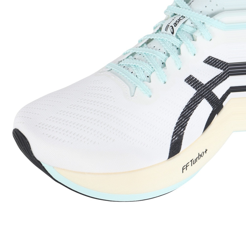 アシックス（ASICS）（メンズ、レディース）ランニングシューズ S4+ YOGIRI ホワイト ブラック 1013A158.100 スニーカー 部活 軽量