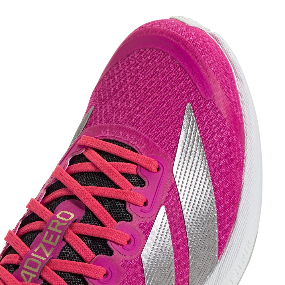 アディダス（adidas）（メンズ、レディース）ランニングシューズ トレーニングシューズ アディゼロ BK ピンク JP6544 スニーカー スポーツ