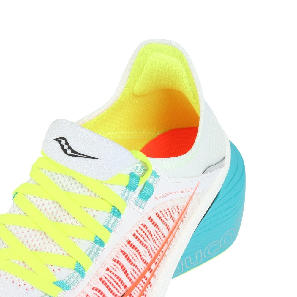 サッカニー（SAUCONY）（メンズ、レディース）ランニングシューズ トレーニングシューズ 部活 エンドルフィン エリート 2 S30994-97 WHT/MUTANT