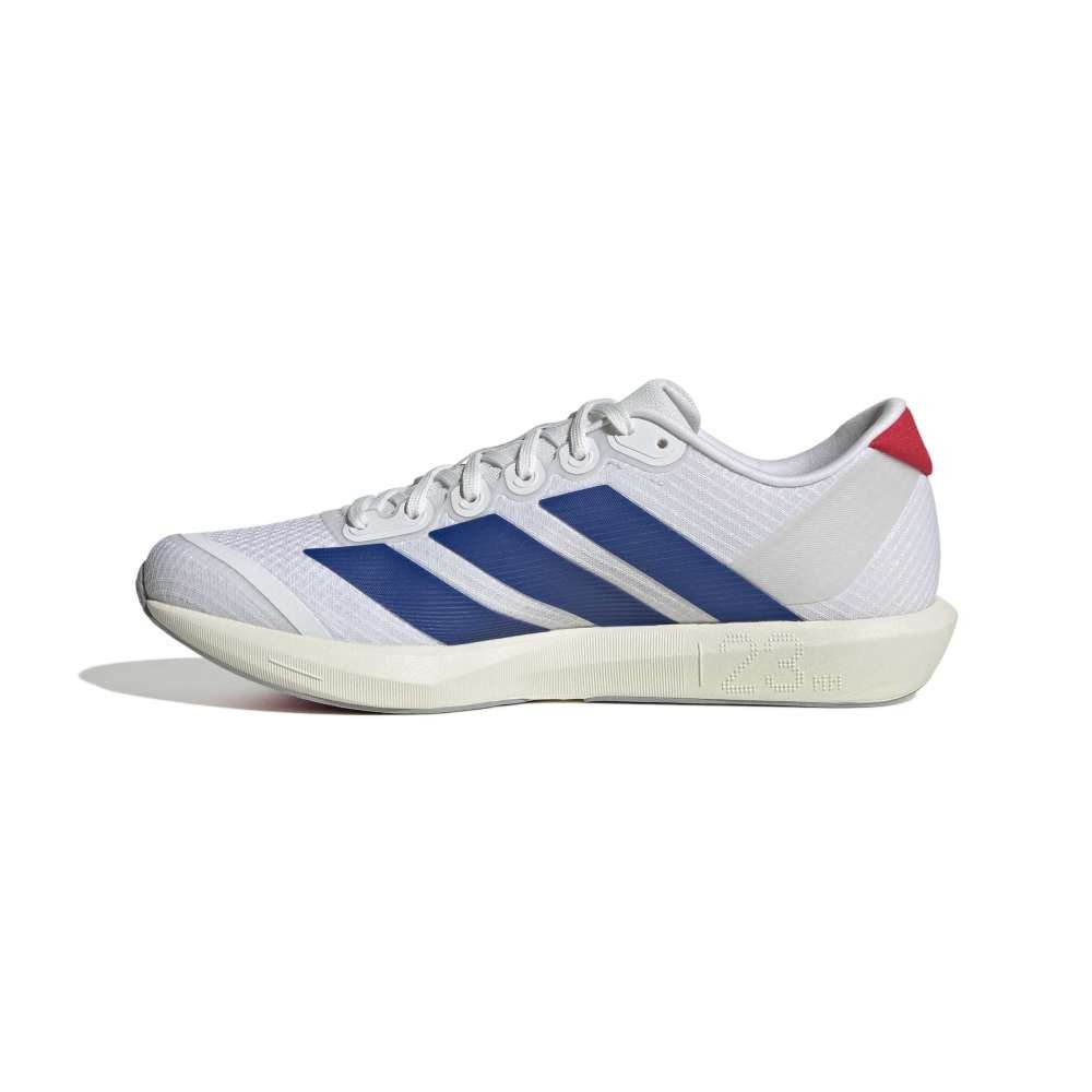 アディダス（adidas）（メンズ、レディース）ランニングシューズ トレーニングシューズ 部活 アディゼロ BK ホワイト ブルー NSV99-JQ1677 スポーツ シューズ