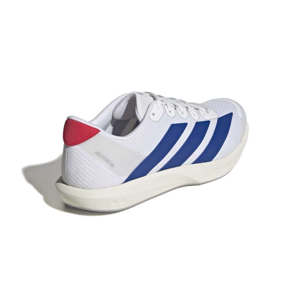 アディダス（adidas）（メンズ、レディース）ランニングシューズ トレーニングシューズ 部活 アディゼロ BK ホワイト ブルー NSV99-JQ1677 スポーツ シューズ