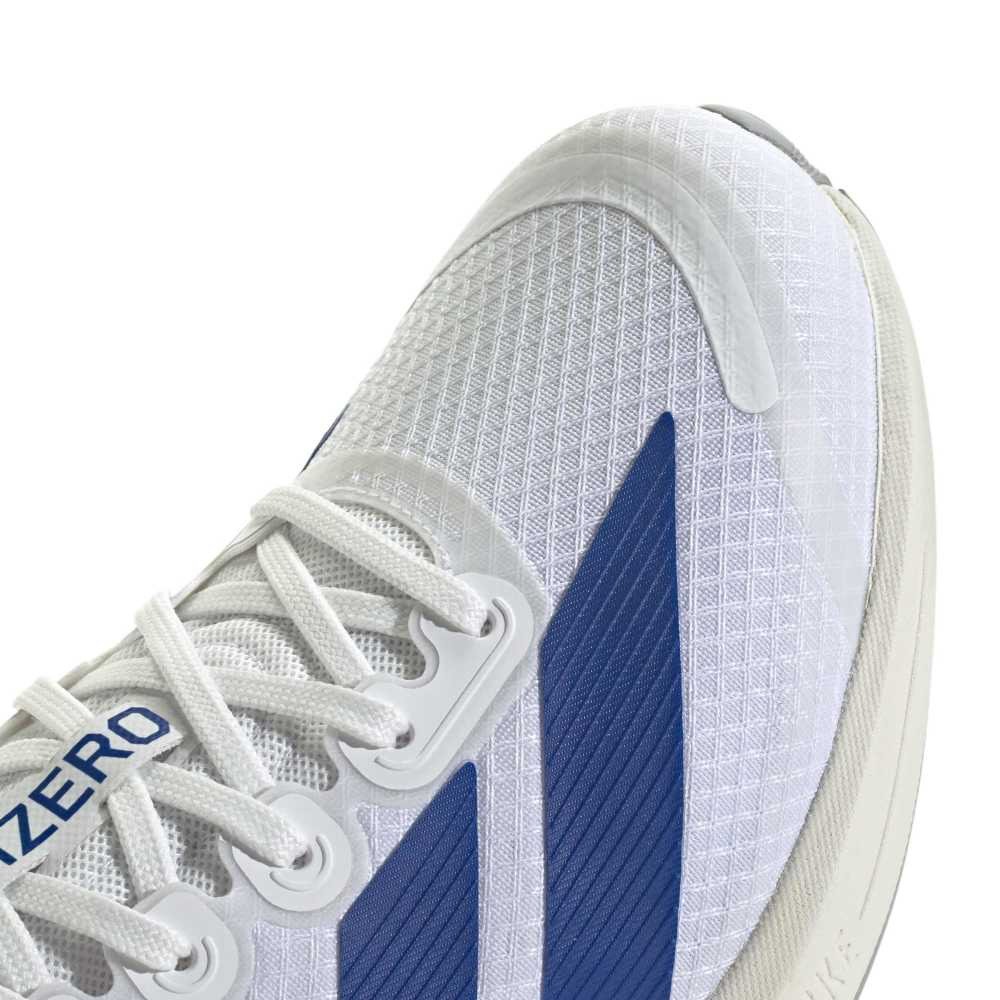 アディダス（adidas）（メンズ、レディース）ランニングシューズ トレーニングシューズ 部活 アディゼロ BK ホワイト ブルー NSV99-JQ1677 スポーツ シューズ