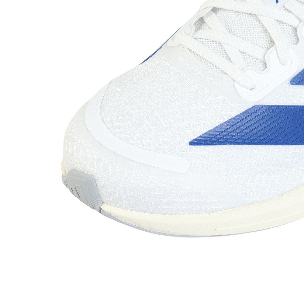 アディダス（adidas）（メンズ、レディース）ランニングシューズ トレーニングシューズ 部活 アディゼロ BK ホワイト ブルー NSV99-JQ1677 スポーツ シューズ
