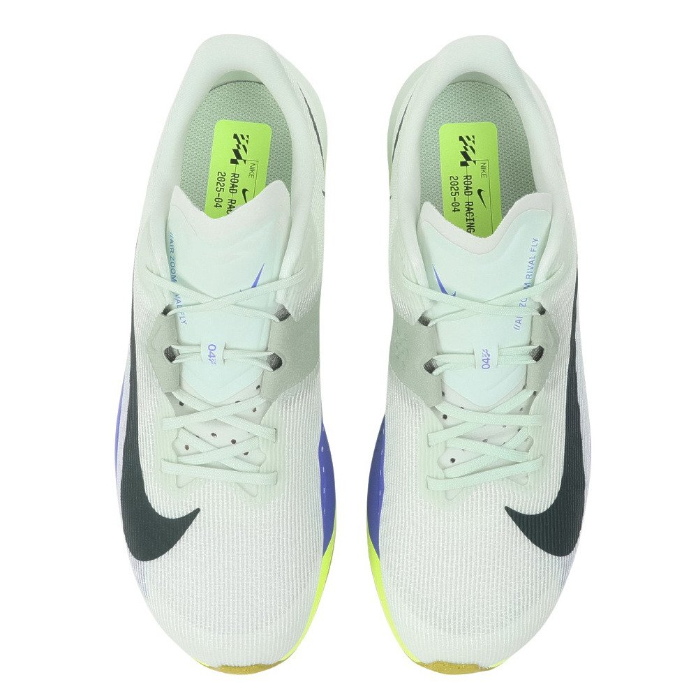 ナイキ（NIKE）（メンズ、レディース）ランニングシューズ トレーニングシューズ 部活 ズーム ライバル フライ 4 ミント FV6040-300 スポーツ シューズ