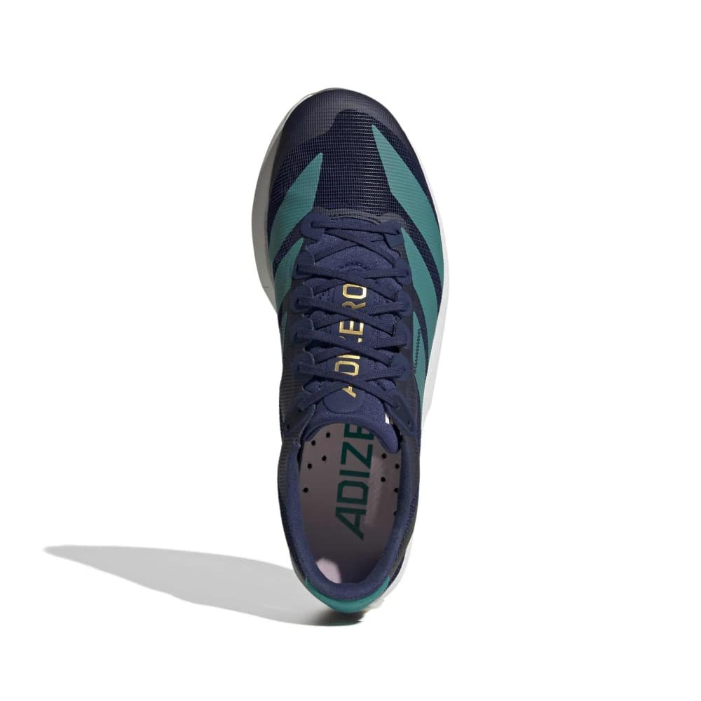 アディダス（adidas）（メンズ、レディース）ランニングシューズ トレーニングシューズ 部活 アディゼロ RC 6 ライトストライク ネイビー グリーン ONE69-KH8885 トレーニング
