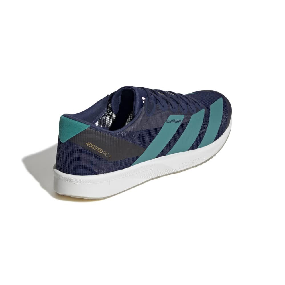 アディダス（adidas）（メンズ、レディース）ランニングシューズ トレーニングシューズ 部活 アディゼロ RC 6 ライトストライク ネイビー グリーン ONE69-KH8885 トレーニング