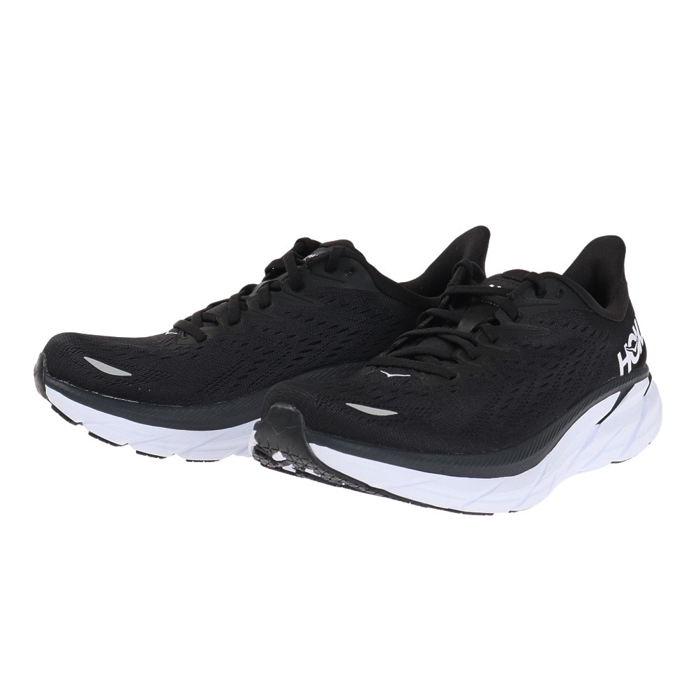 ホカ（HOKA）（メンズ）ランニングシューズ ジョギングシューズ クリフトン 8 (CLIFTON8) WIDE 1121374-BWHT マラソン