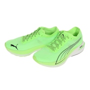 プーマ（PUMA）（メンズ）ランニングシューズ ディヴィエイト ニトロ DEVIATE NITRO グリーン 19444908 スニーカー 厚底 プレート ジョギング マラソン 軽量