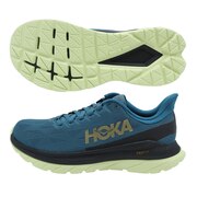 ホカ（HOKA）（メンズ）ランニングシューズ マッハ 4 ダークグリーン 1113528-BCBLC スニーカー 厚底 プレート ジョギング トレーニング 部活