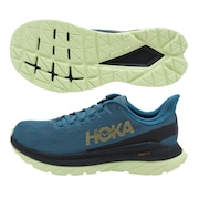 ホカ（HOKA）（メンズ）ランニングシューズ マッハ 4 ダークグリーン 1113528-BCBLC スニーカー 厚底 プレート ジョギング トレーニング 部活