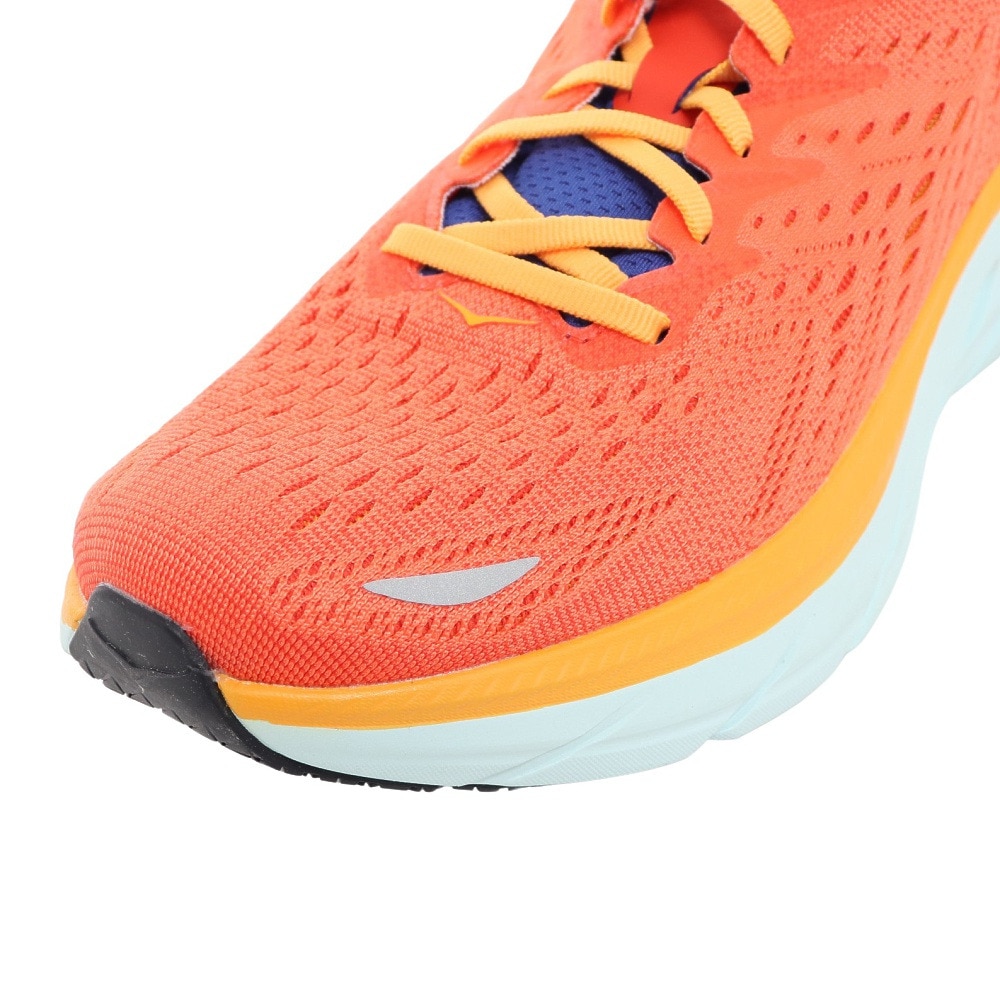 ホカ（HOKA）（メンズ）ランニングシューズ クリフトン8 オレンジ 1119393-FBLN スニーカー 厚底 プレート ジョギング トレーニング 部活