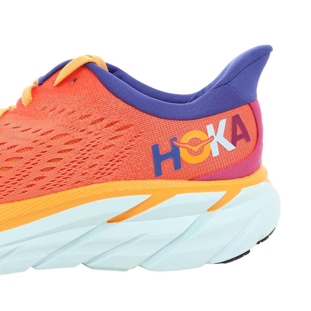 ホカ（HOKA）（メンズ）ランニングシューズ クリフトン8 オレンジ 1119393-FBLN スニーカー 厚底 プレート ジョギング トレーニング 部活