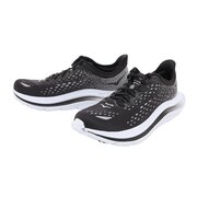 ホカ（HOKA）（メンズ）ランニングシューズ カワナ ブラック ホワイト 1123163-BWHT スニーカー 厚底 プレート ジョギング トレーニング 部活