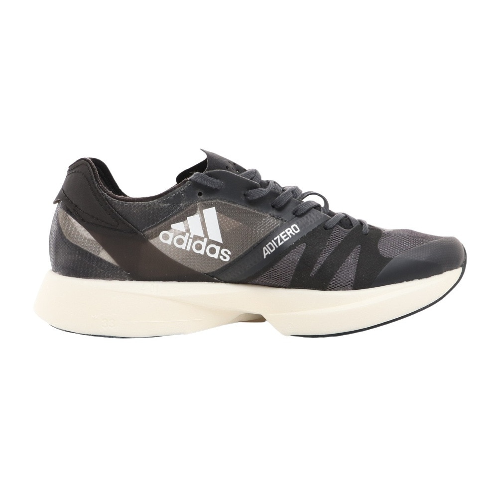 アディダス（adidas）（メンズ）ランニングシューズ アディゼロ タクミセン 8 グレー H01121 スニーカー レーシング ジョギング 陸上 駅伝 部活 マラソン 