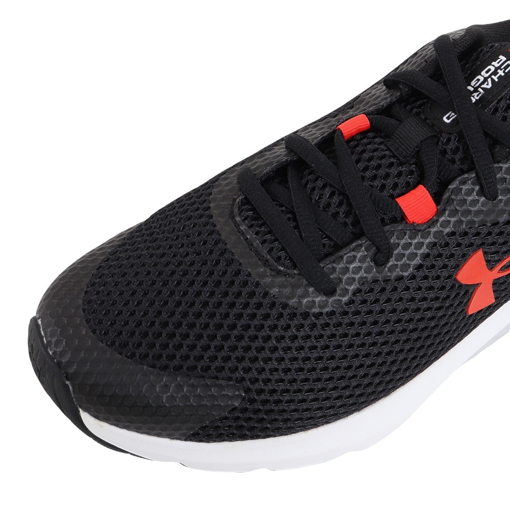 アンダーアーマー（UNDER ARMOUR）（メンズ）ランニングシューズ 黒 チャージド ローグ3 エクストラ ワイド ブラック レッド 3026020 001 シューズ