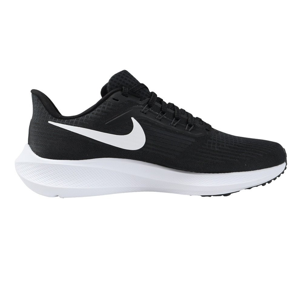 ナイキ（NIKE）（メンズ）ランニングシューズ エア ズーム ペガサス 39 4E ブラック DM0174-001 スニーカー 厚底 プレート ジョギング 幅広 軽量 駅伝 部活