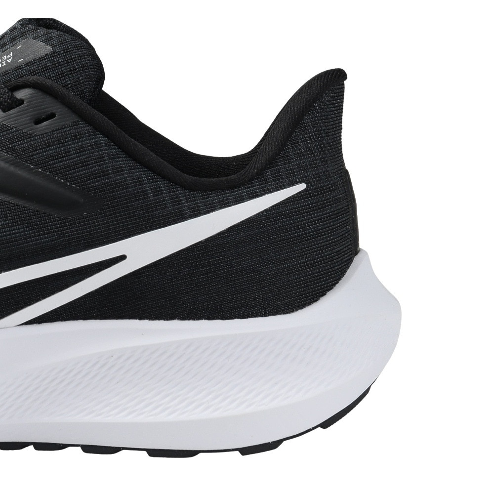 ナイキ（NIKE）（メンズ）ランニングシューズ エア ズーム ペガサス 39 4E ブラック DM0174-001 スニーカー 厚底 プレート ジョギング 幅広 軽量 駅伝 部活