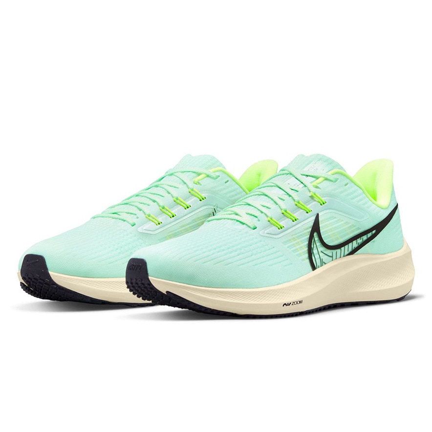 ナイキ（NIKE）（メンズ）エア ズーム ペガサス 39 グリーン 緑 DH4071 301ランニングシューズ ジョギングシューズ 運動靴 スポーツ スニーカー トレーニング