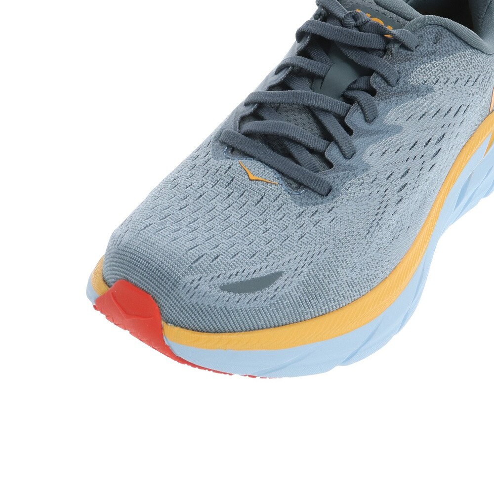 ホカ（HOKA）（メンズ）ランニングシューズ クリフトン 8 ワイド ブルーグレー 1121374-GBMS スニーカー トレーニング ジョギング 軽量