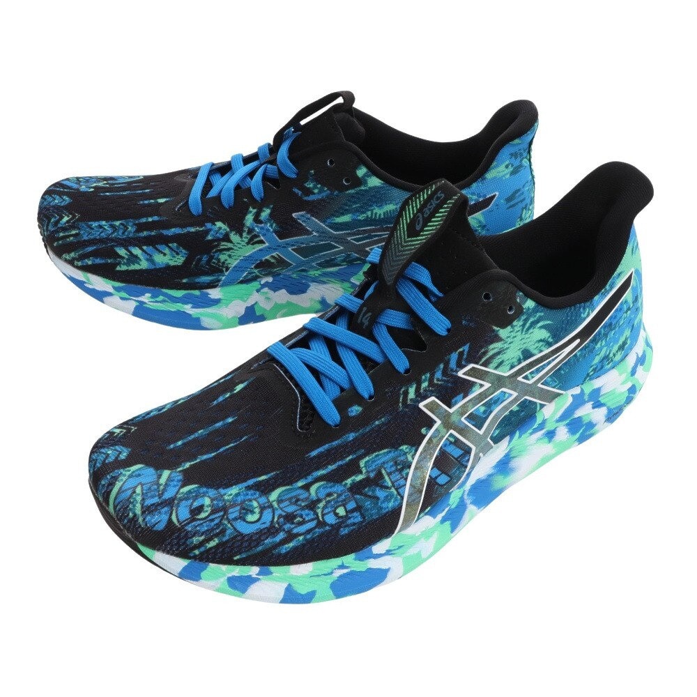 アシックス アシックス Asics メンズ Noosa Tri 14 ブラック ホワイト ブルー 黒 白 青 1011b368 002 ランニングシューズ ジョギング スニーカー トレーニング スポーツ用品はスーパースポーツゼビオ