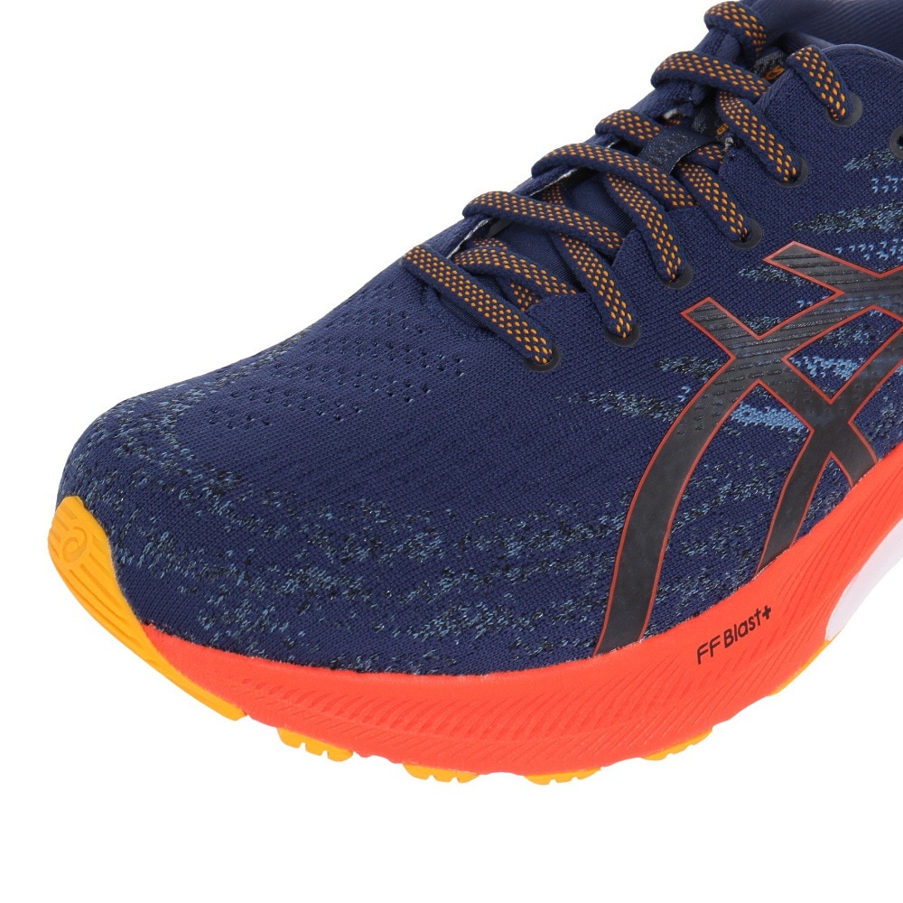 アシックス（ASICS）（メンズ）ランニングシューズ ゲルカヤノ29 EX WIDE ネイビー 1011B471.401 スニーカー 厚底 プレート 軽量 幅広 安定性 ジョギング