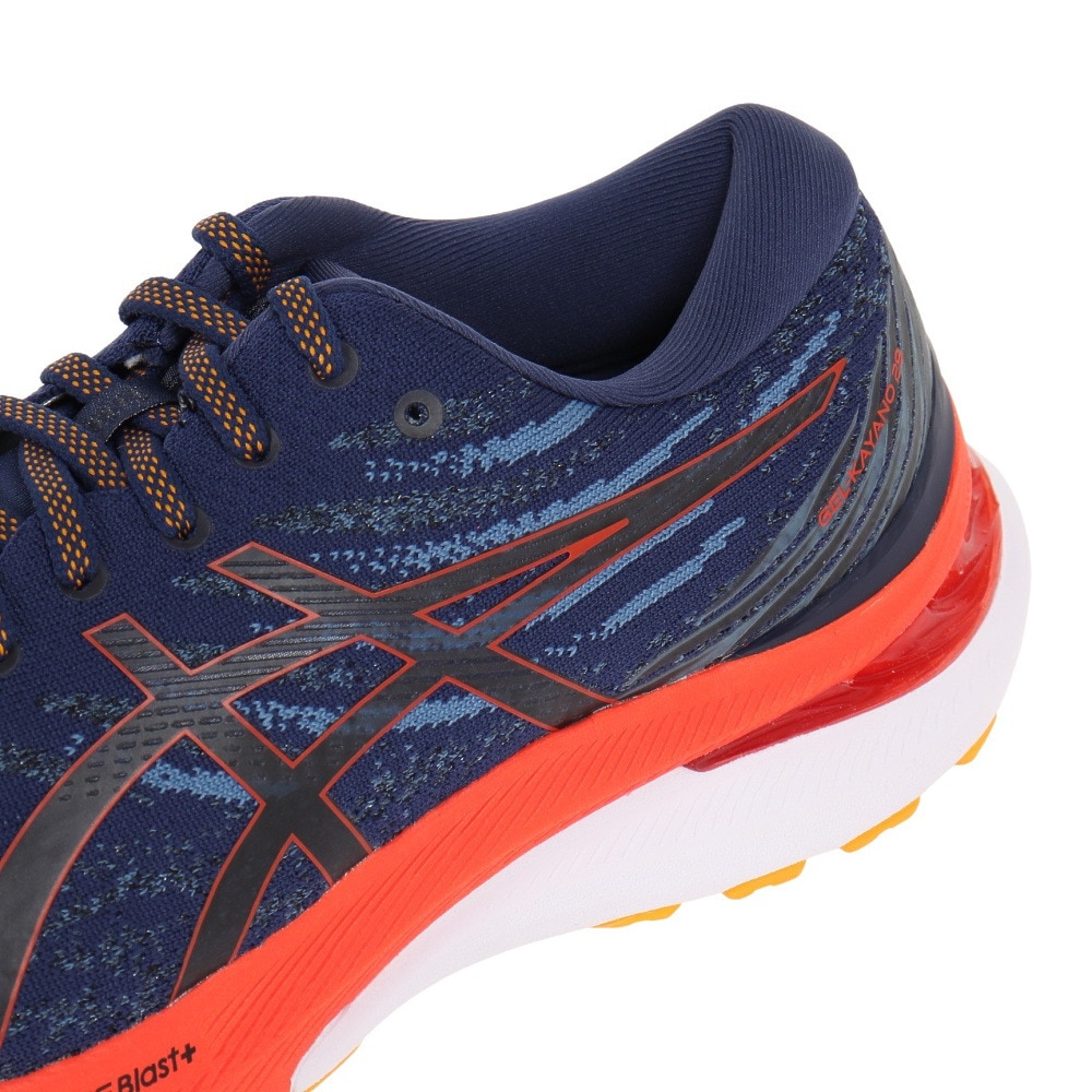 アシックス（ASICS）（メンズ）ランニングシューズ ゲルカヤノ29 EX WIDE ネイビー 1011B471.401 スニーカー 厚底 プレート 軽量 幅広 安定性 ジョギング