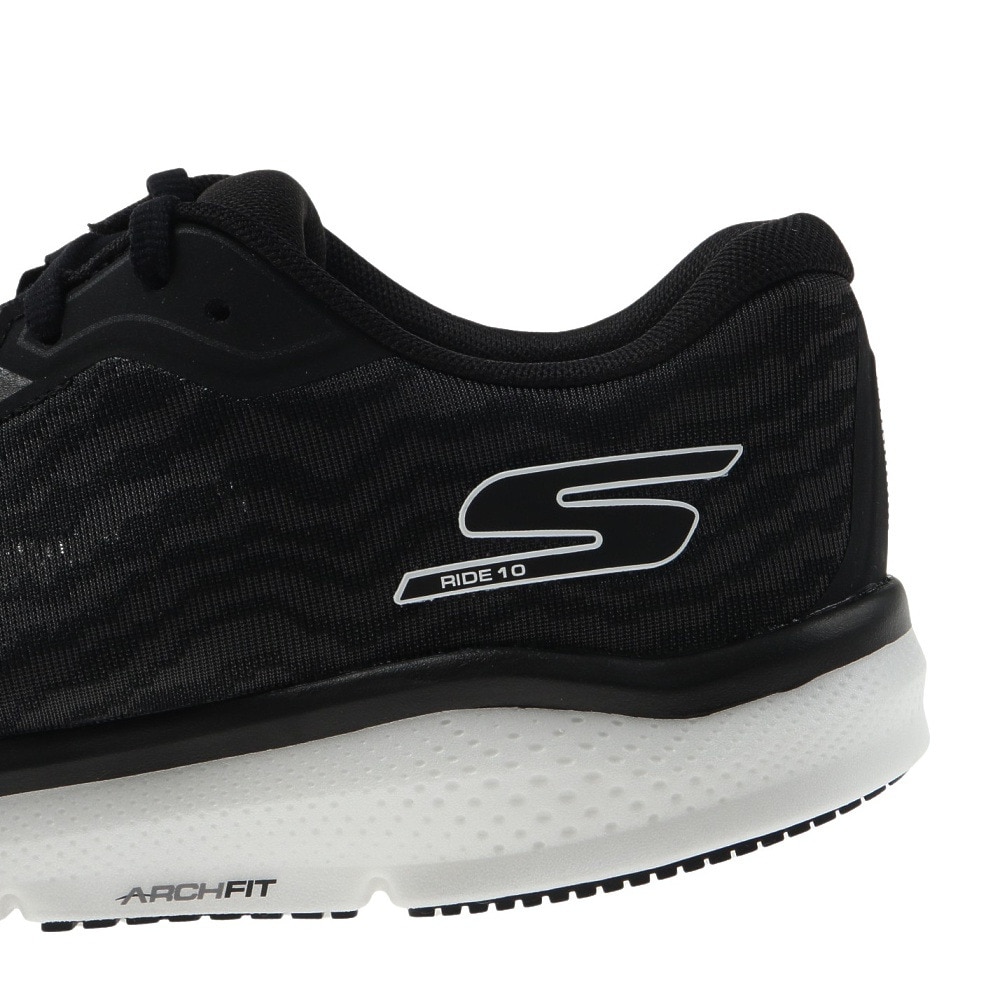 スケッチャーズ（SKECHERS）（メンズ）ランニングシューズ メンズ 黒 ゴーランライド GO RUN RIDE 10 ブラック 246045-BKW スニーカー  