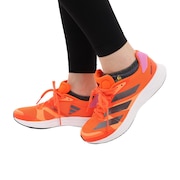 アディダス（adidas）（メンズ、レディース）ランニングシューズ アディゼロ RC 4 オレンジ GX6663 ADIZERO スニーカー  トレーニング 軽量 クッション性 