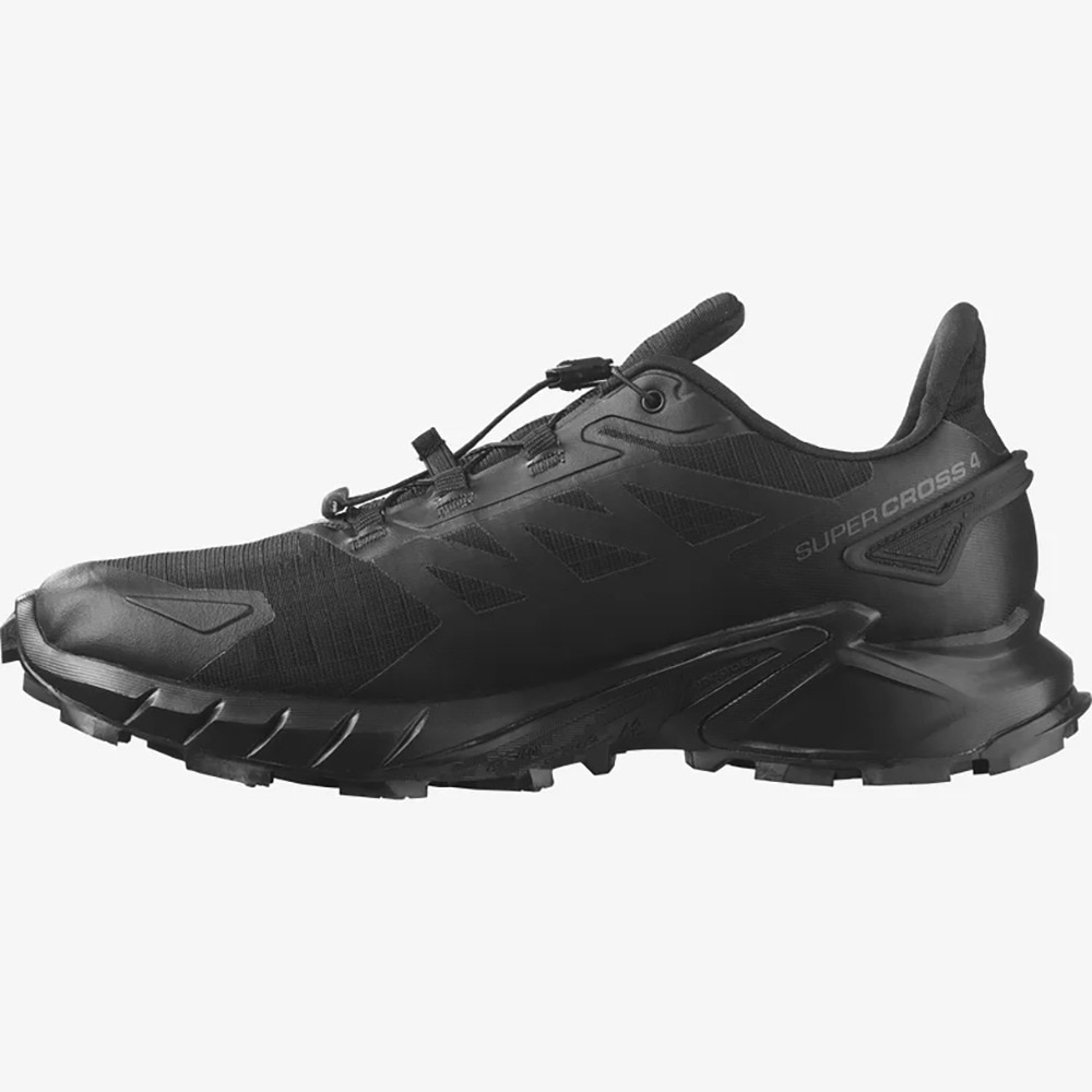 サロモン（SALOMON）（メンズ）ランニングシューズ スーパークロス 4 GORE-TEX ブラック L41731600 スニーカー