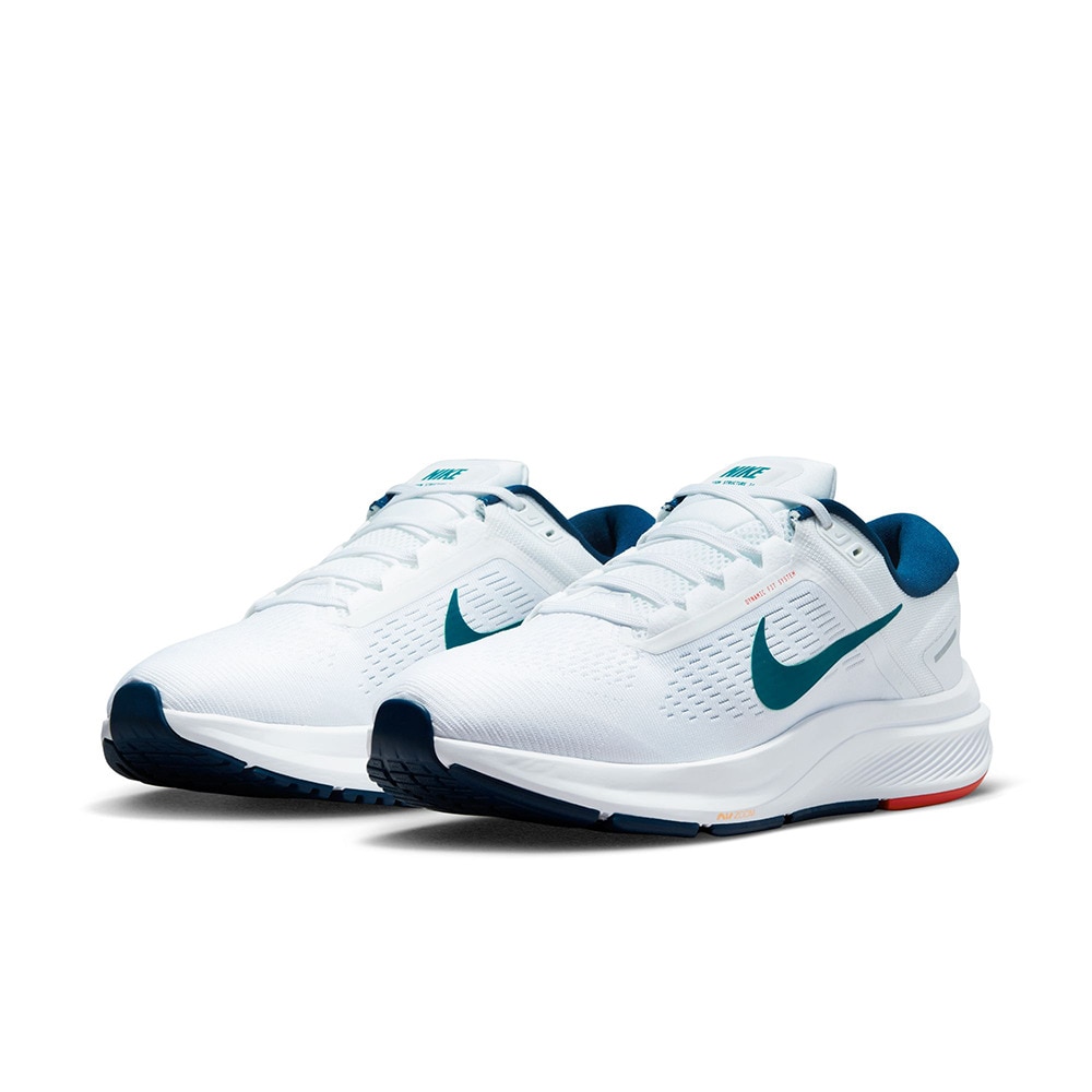 ナイキ（NIKE）（メンズ）ランニングシューズ メンズ 白 エア ズーム ストラクチャー 24 ホワイト DA8535-102 スニーカー  ジョギングシューズ