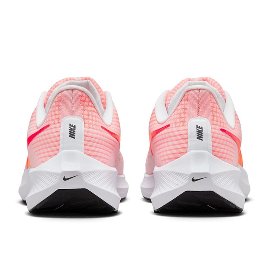 ナイキ（NIKE）（メンズ）ランニングシューズ エア ズーム ペガサス 39 ホワイト ピンク DH4071-102 スニーカー 厚底 プレート トレーニング 駅伝 部活