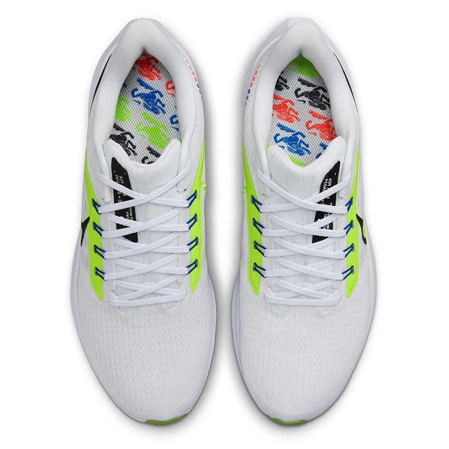ナイキ(NIKE)(メンズ)ランニングシューズ エア ズーム ペガサス 39 PRM ホワイト DX1627-100 スニーカー 厚底 プレート ジョギング 駅伝 部活 マラソン