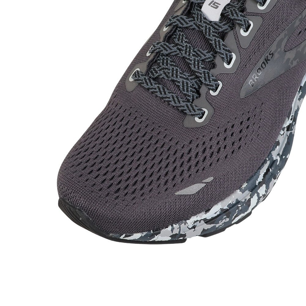 ブルックス（BROOKS）（メンズ）ランニングシューズ ゴースト15 ブラック BRM3933 B/CM スニーカー ジョギング ウォーキング