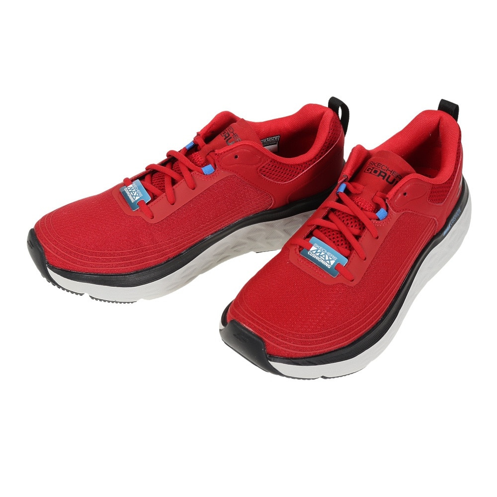 スケッチャーズ（SKECHERS）（メンズ）ランニングシューズ マックス クッショニニグ デルタ レッド 220340RED スニーカー
