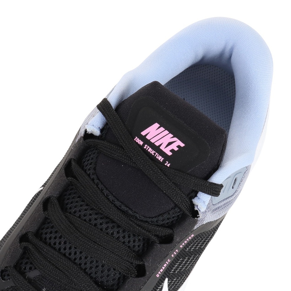 ナイキ（NIKE）（メンズ）ランニングシューズ エア ズーム ストラクチャー 24 DA8535-008 スニーカー ジョギング 長距離 部活 通勤 通学 シンプル