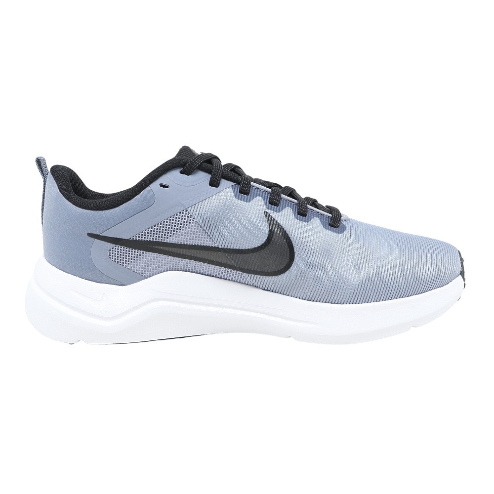 ナイキ（NIKE）（メンズ）ランニングシューズ ダウンシフター 12 4E ブルー グレー DM0919-401 ジョギング トレーニング 幅広 軽量 通気性 メッシュ 柔らかい
