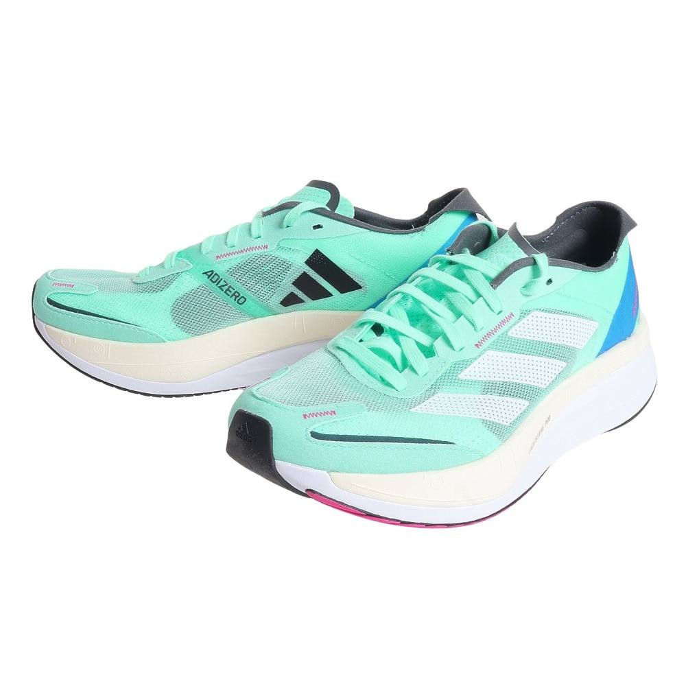 Vier zwavel verontschuldiging アディダス（adidas）（メンズ）ランニングシューズ アディゼロ ボストン 11 ミント GV9064 スニーカー 厚底 プレート 軽量  トレーニング ジョギング 部活 | スポーツ用品はスーパースポーツゼビオ