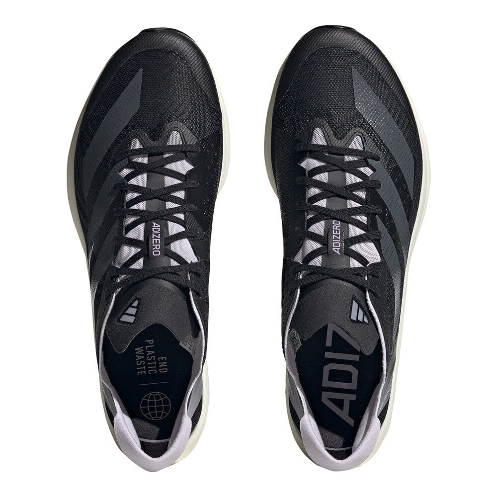 アディダス（adidas）（メンズ）ランニングシューズ アディゼロ TAKUMI SEN 9 ブラック HR0114 スニーカー トレーニング ジョギング 軽量 駅伝 部活 マラソン 