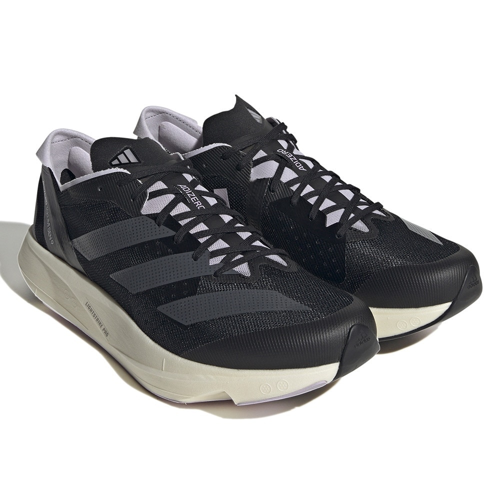 アディダス（adidas）（メンズ）ランニングシューズ アディゼロ TAKUMI SEN 9 ブラック HR0114 スニーカー トレーニング ジョギング 軽量 駅伝 部活 マラソン 