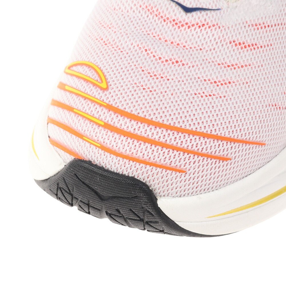 ホカ（HOKA）（メンズ）ランニングシューズ ボンダイX レギュラー ホワイト オレンジ 1113512-BDBF スニーカー トレーニング ジョギング ロード 軽量