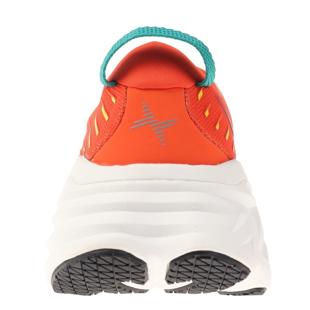 ホカ（HOKA）（メンズ）ランニングシューズ ボンダイX レギュラー ホワイト オレンジ 1113512-BDBF スニーカー トレーニング ジョギング ロード 軽量