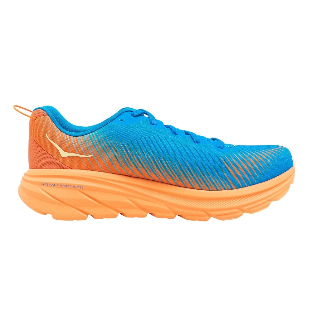 ホカ（HOKA）（メンズ）ランニングシューズ リンコン3 レギュラー ブルー オレンジ 1119395-CSVO スニーカー ジョギング マラソン 厚底 軽量 部活