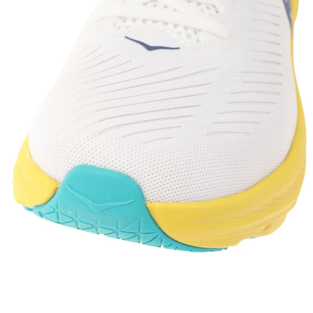 ホカ（HOKA）（メンズ）ランニングシューズ リンコン3 レギュラー ホワイト イエロー 1119395-WEGG スニーカー トレーニング ジョギング 軽量 クッション