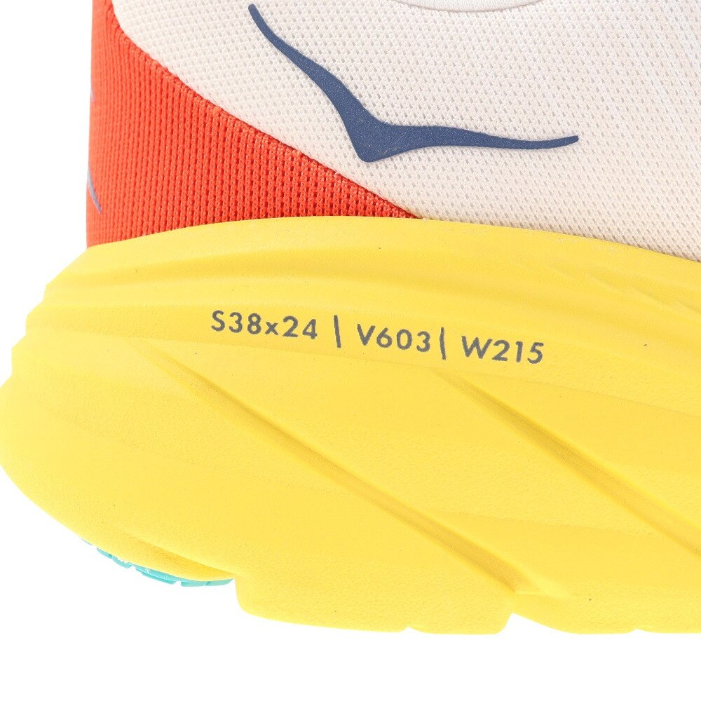 ホカ（HOKA）（メンズ）ランニングシューズ リンコン3 レギュラー ホワイト イエロー 1119395-WEGG スニーカー トレーニング ジョギング 軽量 クッション